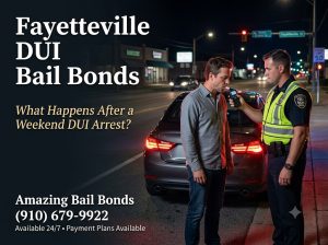 Fayetteville DUI Bail Bonds: What Happens After a Weekend DUI Arrest?